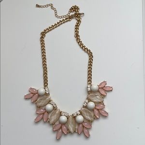 Pink/White Statement Necklace
